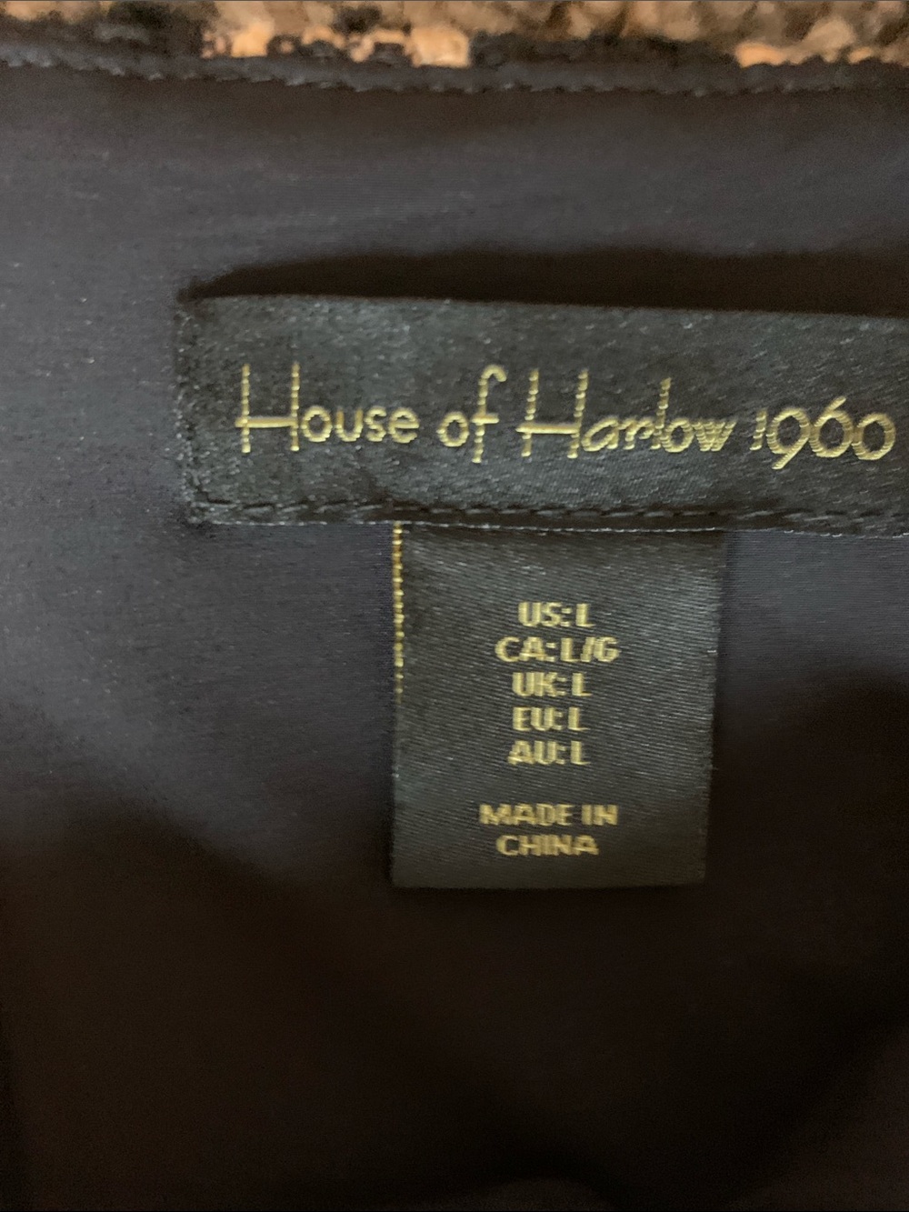HOUSE OF HARLOW 1960 Black and Tan Houndstooth Mini Dress Set - Picture 2 of 3